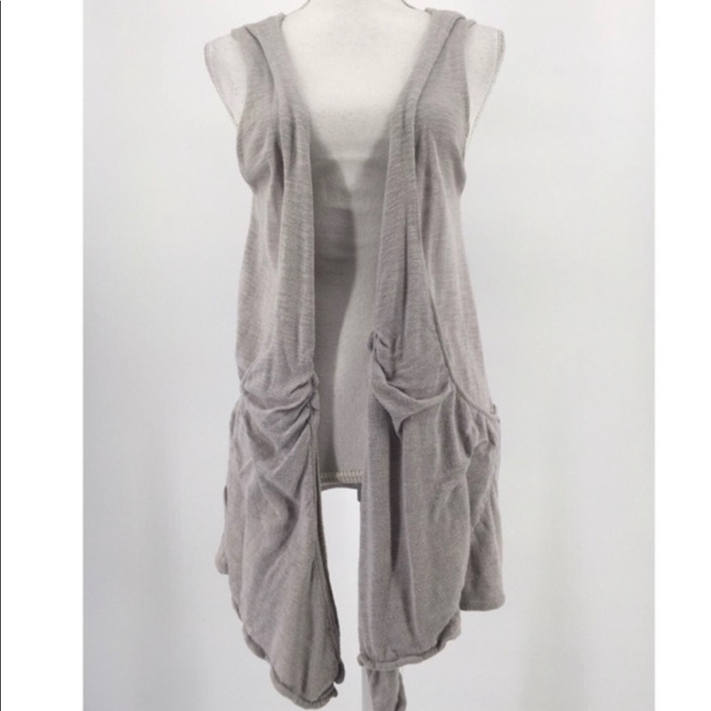 Sparrow Anthropologie Sweater Vest Asymmetric